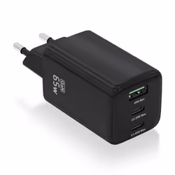 AISENS ASCH-65W3P042-BK, Intérieure, Secteur, Noir