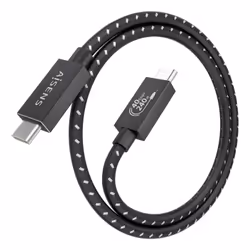 AISENS A156-0866 câble USB USB4 Gen 3x2 0,5 m USB C Noir