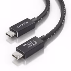 AISENS A156-0868 câble USB USB4 Gen 3x2 1,5 m USB C Noir