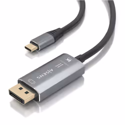 AISENS A109-0880 câble vidéo et adaptateur 1,8 m USB Type-C DisplayPort Noir