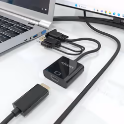 AISENS A115-0872 câble vidéo et adaptateur 0,2 m HDMI Type A (Standard) VGA (D-Sub) + 3.5mm + USB Type-A Noir - Vue supplémentaire 5