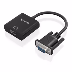 AISENS A115-0873, 0,2 m, HDMI + 3.5mm + Micro-USB Type-B, VGA (D-Sub), Femelle, Mâle, Droit