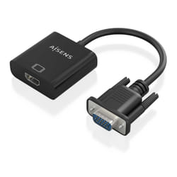 AISENS A115-0873 câble vidéo et adaptateur 0,2 m HDMI + 3.5mm + Micro-USB Type-B VGA (D-Sub) Noir