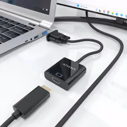 AISENS A115-0873 câble vidéo et adaptateur 0,2 m HDMI + 3.5mm + Micro-USB Type-B VGA (D-Sub) Noir - Vue supplémentaire 6