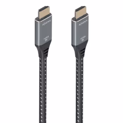 AISENS A150-0878, 10 m, HDMI Type A (Standard), HDMI Type A (Standard), Compatibilité 3D, 48 Gbit/s, Noir, Gris