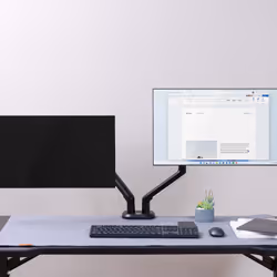 AISENS DT32TSR-297 support d'écran plat pour bureau 32" Noir, Blanc