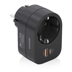 AISENS ASPS-1A1C07-BK chargeur d'appareils mobiles Universel Noir Secteur Charge rapide Intérieure