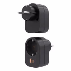 AISENS ASPS-1A1C07-BK chargeur d'appareils mobiles Universel Noir Secteur Charge rapide Intérieure