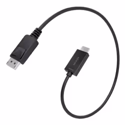 AISENS A125-0891 câble vidéo et adaptateur 0,6 m DisplayPort HDMI Type A (Standard) Noir