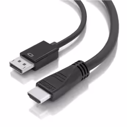 AISENS A125-0896 câble vidéo et adaptateur 5 m DisplayPort HDMI Type A (Standard) Noir