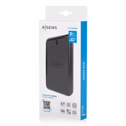 AISENS ASE-2519B Boîtier de disques de stockage Boîtier disque dur/SSD Noir 2.5" - Vue supplémentaire 8
