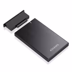 AISENS ASE-2527B Boîtier de disques de stockage Boîtier disque dur/SSD Noir 2.5"