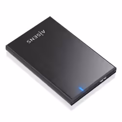 AISENS ASE-2528B, Boîtier disque dur/SSD, 2.5", SATA, Série ATA II, Série ATA III, 5 Gbit/s, Connectivité USB, Noir