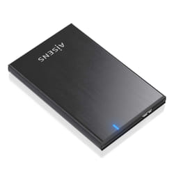 AISENS ASE-2528B Boîtier de disques de stockage Boîtier disque dur/SSD Noir 2.5"