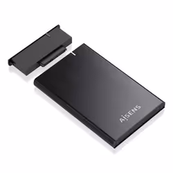 AISENS ASE-2528B Boîtier de disques de stockage Boîtier disque dur/SSD Noir 2.5"