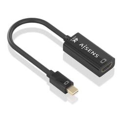 AISENS A125-0904 câble vidéo et adaptateur 0,15 m Mini DisplayPort HDMI Type A (Standard) Noir