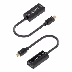 AISENS A125-0904 câble vidéo et adaptateur 0,15 m Mini DisplayPort HDMI Type A (Standard) Noir