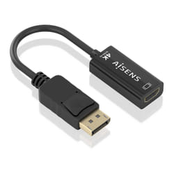 AISENS A125-0905 câble vidéo et adaptateur 0,15 m DisplayPort HDMI Type A (Standard) Noir