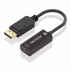 AISENS A125-0905 câble vidéo et adaptateur 0,15 m DisplayPort HDMI Type A (Standard) Noir