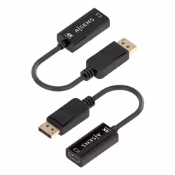 AISENS A125-0905 câble vidéo et adaptateur 0,15 m DisplayPort HDMI Type A (Standard) Noir