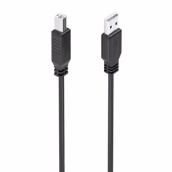AISENS A101-0906, 15 m, USB A, USB B, USB 2.0, Noir