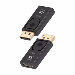 AISENS A125-0908 câble vidéo et adaptateur DisplayPort HDMI Noir