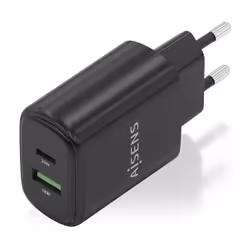 AISENS A110-0910 chargeur d'appareils mobiles Universel Noir Secteur Charge rapide Intérieure