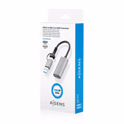 AISENS A109-0913 adaptateur graphique USB Gris - Vue supplémentaire 7
