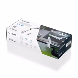 AISENS DT49TSR-343 support d'écran plat pour bureau 124,5 cm (49") Noir, Blanc - Vue supplémentaire 6