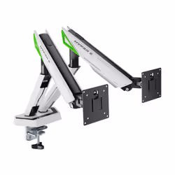 AISENS DT38TSR-345 support d'écran plat pour bureau 96,5 cm (38") Noir, Blanc