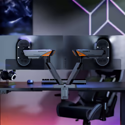 AISENS DT38TSRRGB-349 support d'écran plat pour bureau 96,5 cm (38") Noir, Blanc - Vue supplémentaire 5