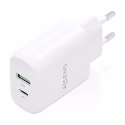 AISENS A110-0923 chargeur d'appareils mobiles Caméra Numérique, MP3, MP4, Téléphone portable, Navigateur, Ordinateur portable, Consoles portables, Smartphone, Tablette, Universel Blanc Secteur Charge rapide Intérieure