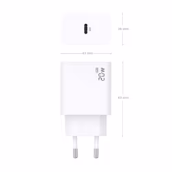 AISENS A110-0938 chargeur d'appareils mobiles Caméra Numérique, GPS, MP3, MP4, Téléphone portable, Ordinateur portable, Smartphone, Tablette, Universel Blanc Secteur Charge rapide Intérieure - Vue supplémentaire 4