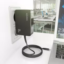 AISENS ASCH-1PD100WL50-BK chargeur d'appareils mobiles Caméra Numérique, GPS, Téléphone portable, Ordinateur portable, Smartphone, Tablette, Universel Noir Secteur Charge rapide Intérieure - Vue supplémentaire 5