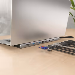 AISENS ASUC-12P020-GR station d'accueil Avec fil USB 3.2 Gen 1 (3.1 Gen 1) Type-C Gris - Vue supplémentaire 6