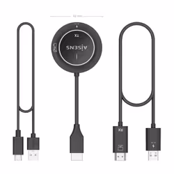 AISENS ASWL-H2K30M002-BK extension audio/video Émetteur et récepteur AV Noir - Vue supplémentaire 4