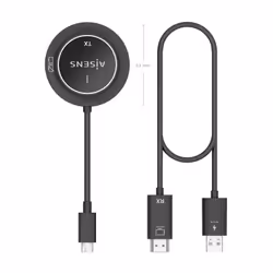 AISENS ASWL-H2KC30M003-BK extension audio/video Émetteur et récepteur AV Noir - Vue supplémentaire 4