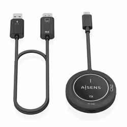 AISENS ASWL-H2KC30M004-BK extension audio/video Émetteur et récepteur AV Noir