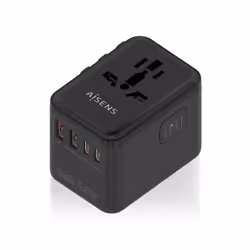 AISENS ASPS-2A2C08-BK, Intérieure, Secteur, 12 V, 3 A, Noir