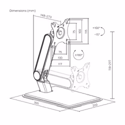 AISENS DT32TSR-373 support pour téléviseur - Vue supplémentaire 7