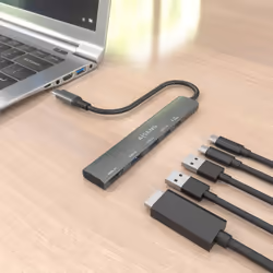 AISENS ASUC-5P022-GR station d'accueil Avec fil USB 3.2 Gen 1 (3.1 Gen 1) Type-C Gris - Vue supplémentaire 5