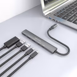 AISENS ASUC-5P022-GR station d'accueil Avec fil USB 3.2 Gen 1 (3.1 Gen 1) Type-C Gris - Vue supplémentaire 6