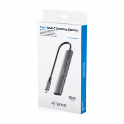 AISENS ASUC-5P022-GR station d'accueil Avec fil USB 3.2 Gen 1 (3.1 Gen 1) Type-C Gris - Vue supplémentaire 7