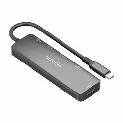 AISENS ASUC-6P023-GR station d'accueil Avec fil USB 3.2 Gen 1 (3.1 Gen 1) Type-C Gris