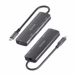 AISENS ASUC-6P023-GR station d'accueil Avec fil USB 3.2 Gen 1 (3.1 Gen 1) Type-C Gris