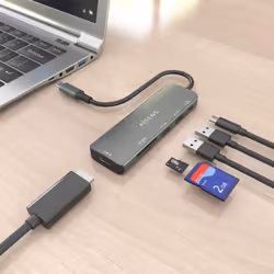 AISENS ASUC-6P023-GR station d'accueil Avec fil USB 3.2 Gen 1 (3.1 Gen 1) Type-C Gris - Vue supplémentaire 5