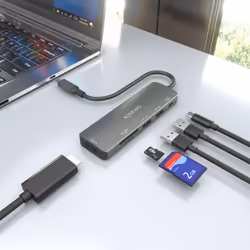 AISENS ASUC-6P023-GR station d'accueil Avec fil USB 3.2 Gen 1 (3.1 Gen 1) Type-C Gris - Vue supplémentaire 6