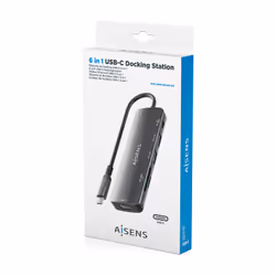 AISENS ASUC-6P023-GR station d'accueil Avec fil USB 3.2 Gen 1 (3.1 Gen 1) Type-C Gris - Vue supplémentaire 7