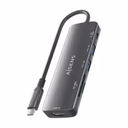 AISENS ASUC-6P023-GR station d'accueil Avec fil USB 3.2 Gen 1 (3.1 Gen 1) Type-C Gris - Vue supplémentaire 8