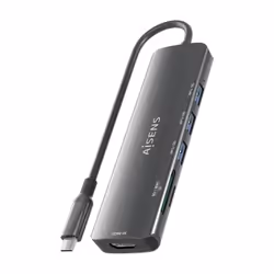 AISENS ASUC-6P024-GR station d'accueil Avec fil USB 3.2 Gen 1 (3.1 Gen 1) Type-C Gris - Vue supplémentaire 8